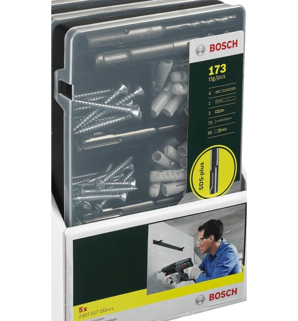 ხრახნების კომპლექტი 173ც  SDS plus-ით