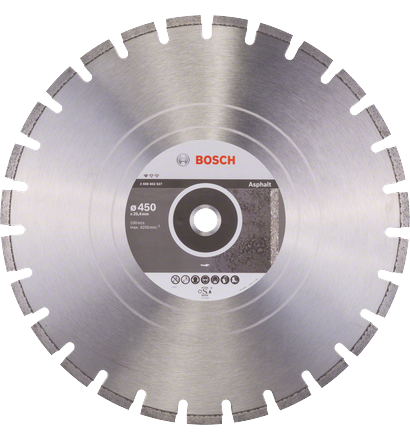 Standard for Asphalt Diamond Cutting Disc 450x3.2
