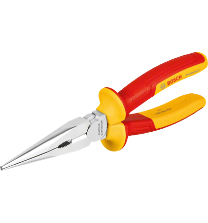 VDE Long Nose Plier straight 200mm Professional