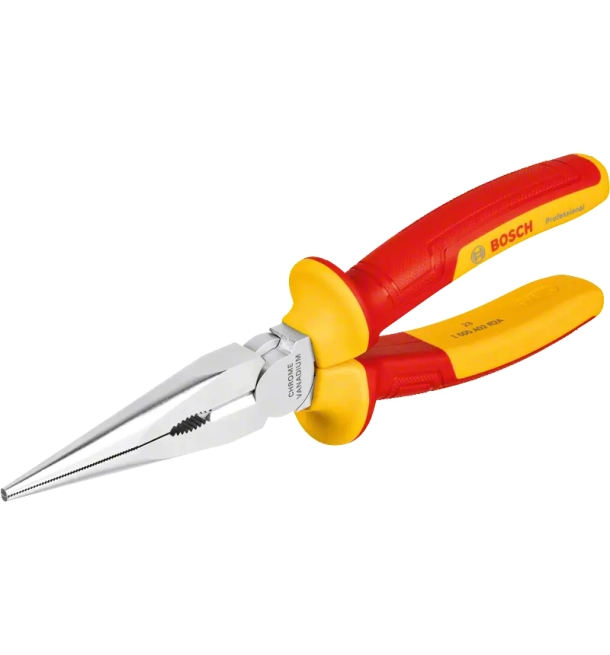 VDE Long Nose Plier straight 200mm Professional