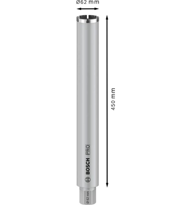 ბეტონის ალმასის ბირთვის საჭრელი 62x450