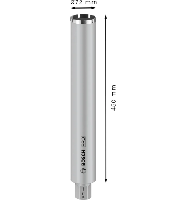 ბეტონის ალმასის ბირთვის საჭრელი 72x450