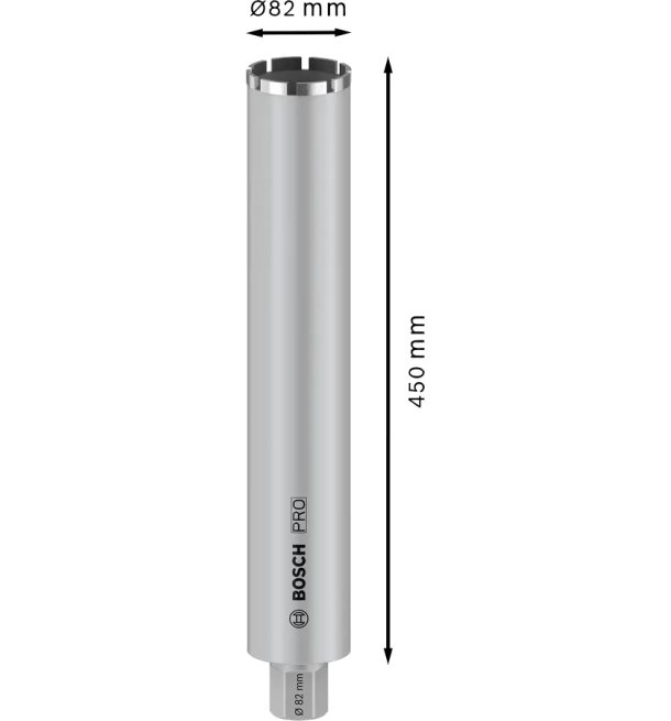 ბეტონის ალმასის ბირთვის საჭრელი 82x450