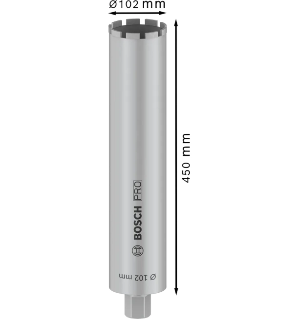 ბეტონის ალმასის ბირთვის საჭრელი 102x450