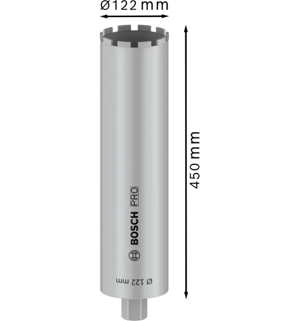 ბეტონის ალმასის ბირთვის საჭრელი 122x450