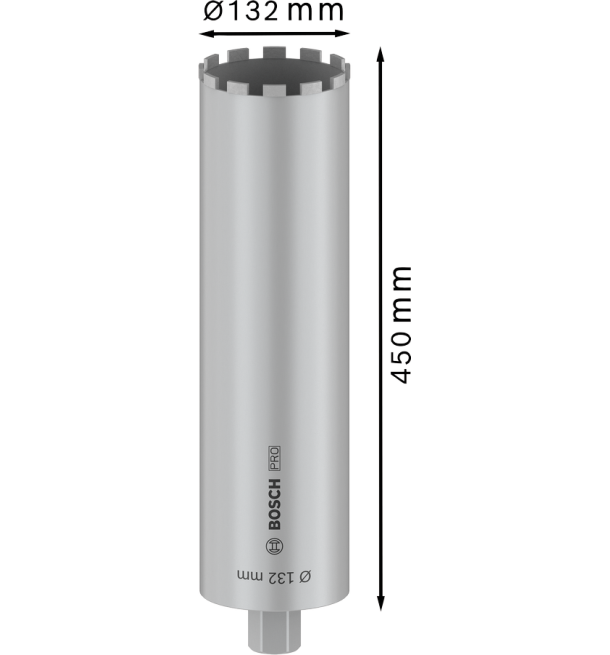 ბეტონის ალმასის ბირთვის საჭრელი 132x450