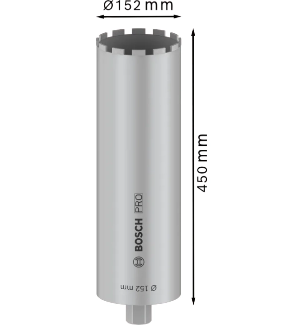 ბეტონის ალმასის ბირთვის საჭრელი 152x450 