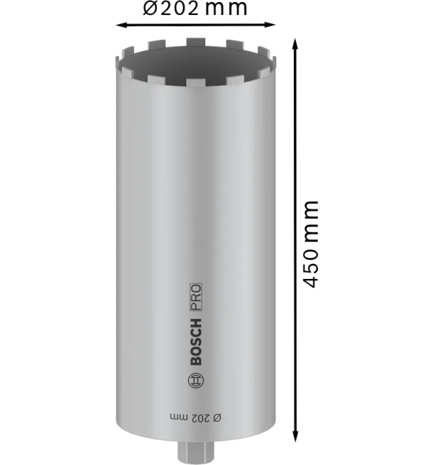 ბეტონის ალმასის ბირთვის საჭრელი 202x450 