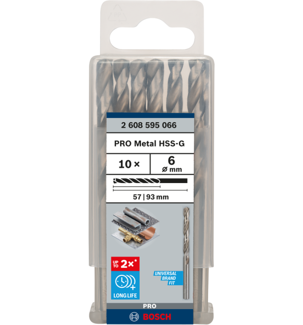 PRO Metal HSS-G Twist Drill Bit Standard Length
