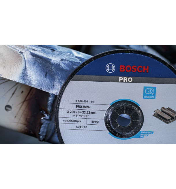 უხეში ლითონის ბორბალი 230X6 მმ