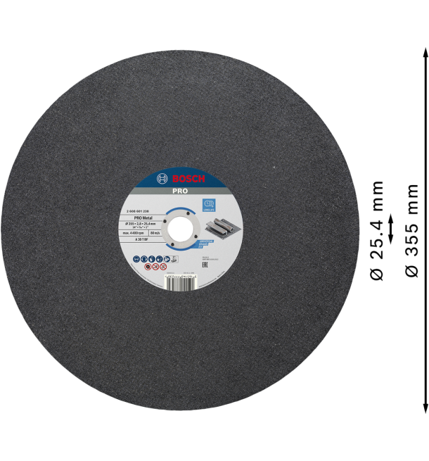 PRO Metal Bonded Cutting Disc