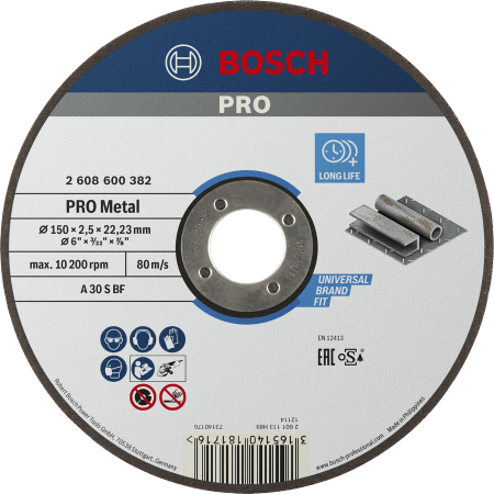 PRO Metal Bonded Cutting Disc 150x2.5