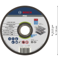 PRO Stainless Steel and Metal Bonded Cutting Disc 125x1
