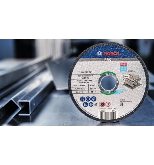 PRO Stainless Steel and Metal Bonded Cutting Disc 125x1